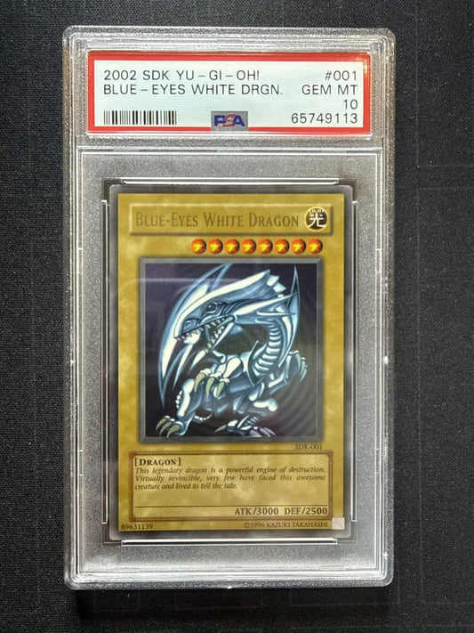 Yugioh 2002 SDK Blue - Eyes White DRGN. #001 PSA 10 GEM MT (C)