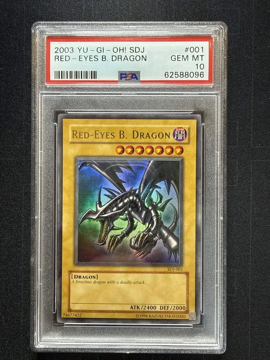Yugioh 2003 SDJ Red - Eyes B. Dragon #001 PSA 10 GEM MT (C)