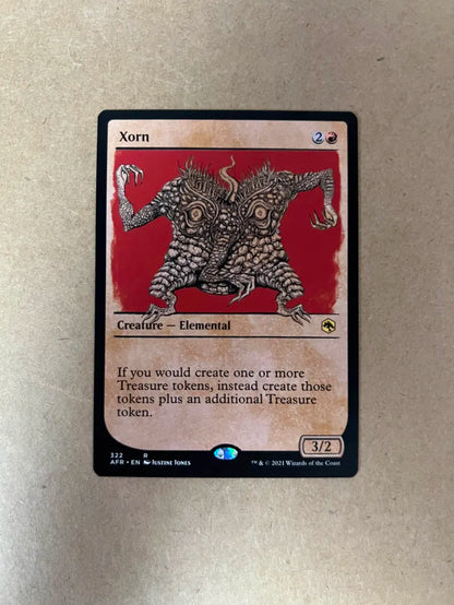 MTG TCG Xorn (showcase) Creature AFR-322 Elemental Creature Rare NM