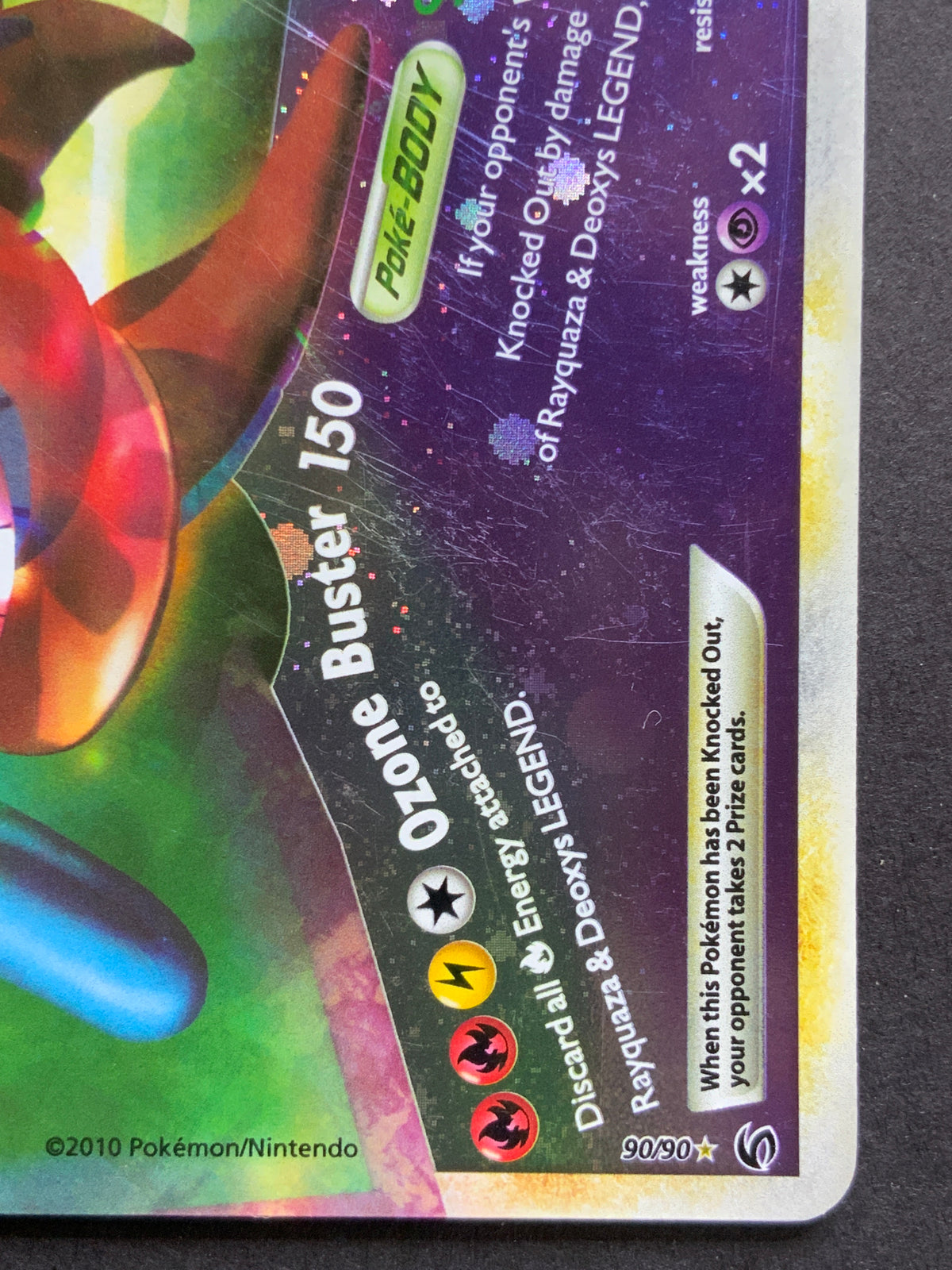 Pokemon Rayquaza & Deoxys Legend (Bottom) - Undaunted (UD) LP