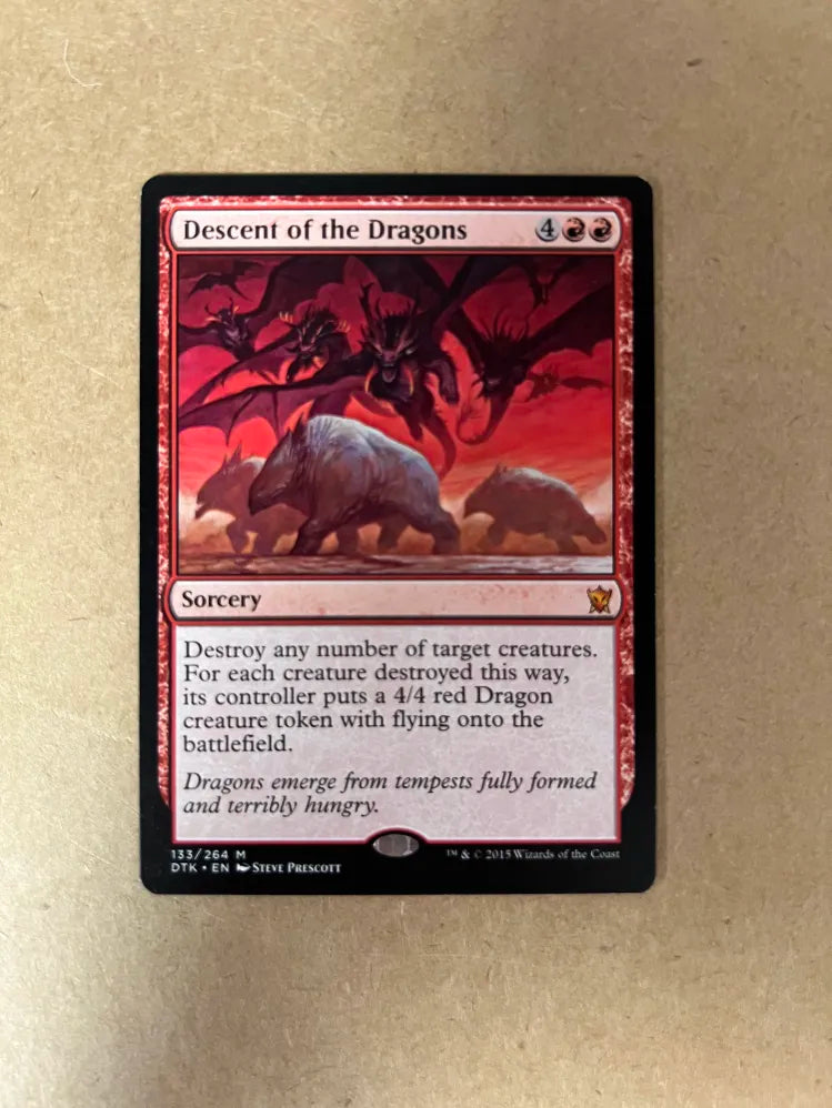 MTG TCG Descent of the Dragons DTK-133/264 Mythic Rare Sorcery NM