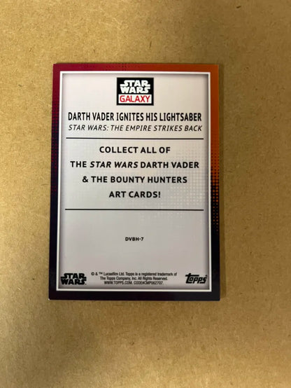 Topps Cards Aqua Refractor Chrome Darth Vader Star Wars Galaxy Serial 140/199 NM