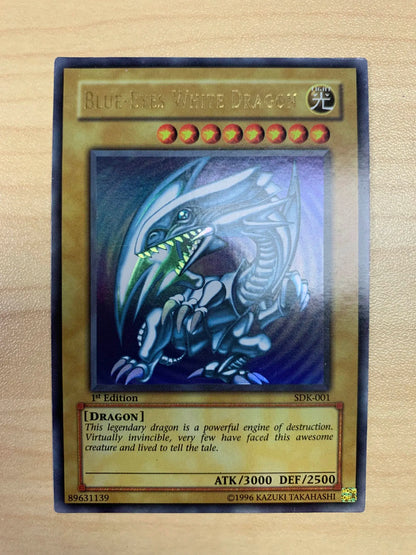 Blue-Eyes White Dragon 1st Edition SDK-001 ASIAN ENGLISH LP #2