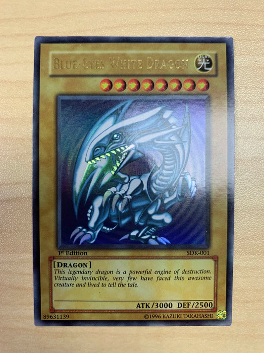 Blue-Eyes White Dragon 1st Edition SDK-001 ASIAN ENGLISH LP #2