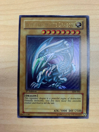Blue-Eyes White Dragon 1st Edition SDK-001 ASIAN ENGLISH LP #1