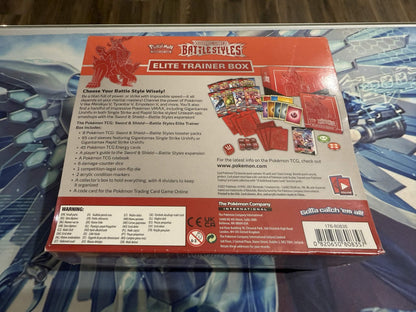 Battle Styles Elite Trainer Box (Single Strike Urshifu) (Small Tear) (Red) (W)
