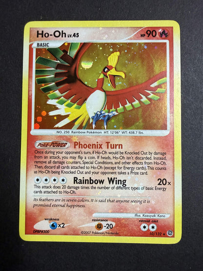 Pokemon Ho-Oh DPBP#300 10/132 Foil Bleed NM