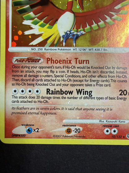Pokemon Ho-Oh DPBP#300 10/132 Foil Bleed NM