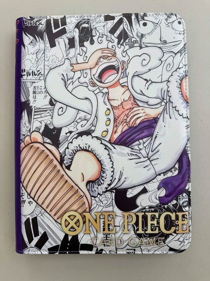 One Piece Luffy Gear 5 with Purple Manga Panel Unofficial 9 Pocket Zippered Binder 360 Slot