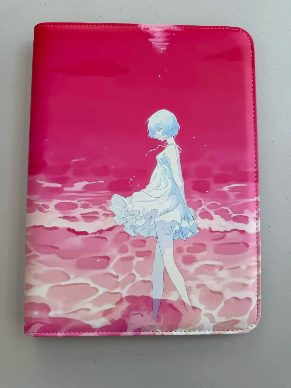 Neon Genesis Evangelion Rei Ayanami Binder Unofficial 9 Pocket Zippered Binder 360 Slot