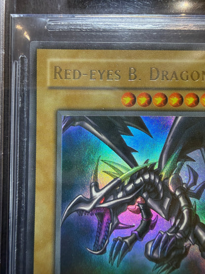 Yugioh Red-Eyes B. Dragon LOB-070 1st Edition Ultra Rare BGS 8.5