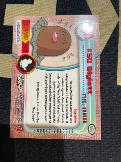 Topps Diglett #50 Pokemon Spectra-Chrome NM