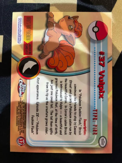 Topps Vulpix #37 Holo Pokemon NM
