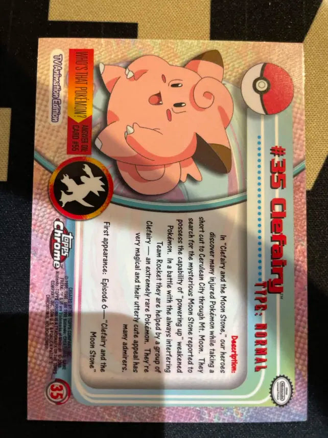 Topps Clefairy #35 Holo Pokemon NM