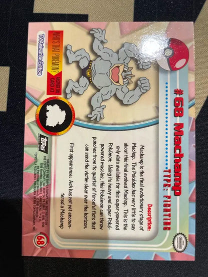 Topps Machamp #68 Holo Pokemon NM
