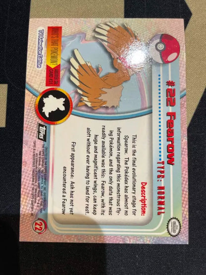 Topps Fearow #22 Holo Pokemon NM