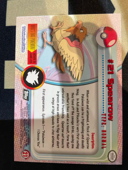 Topps Spearow #21 Holo Pokemon NM