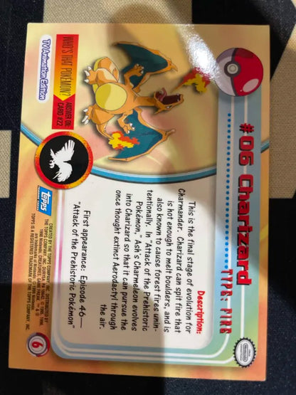 Topps Charizard #6 Non-Holo Pokemon LP