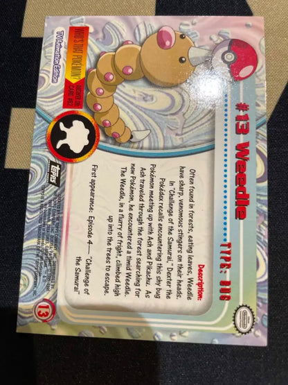 Topps Weedle #13 Holo Pokemon LP