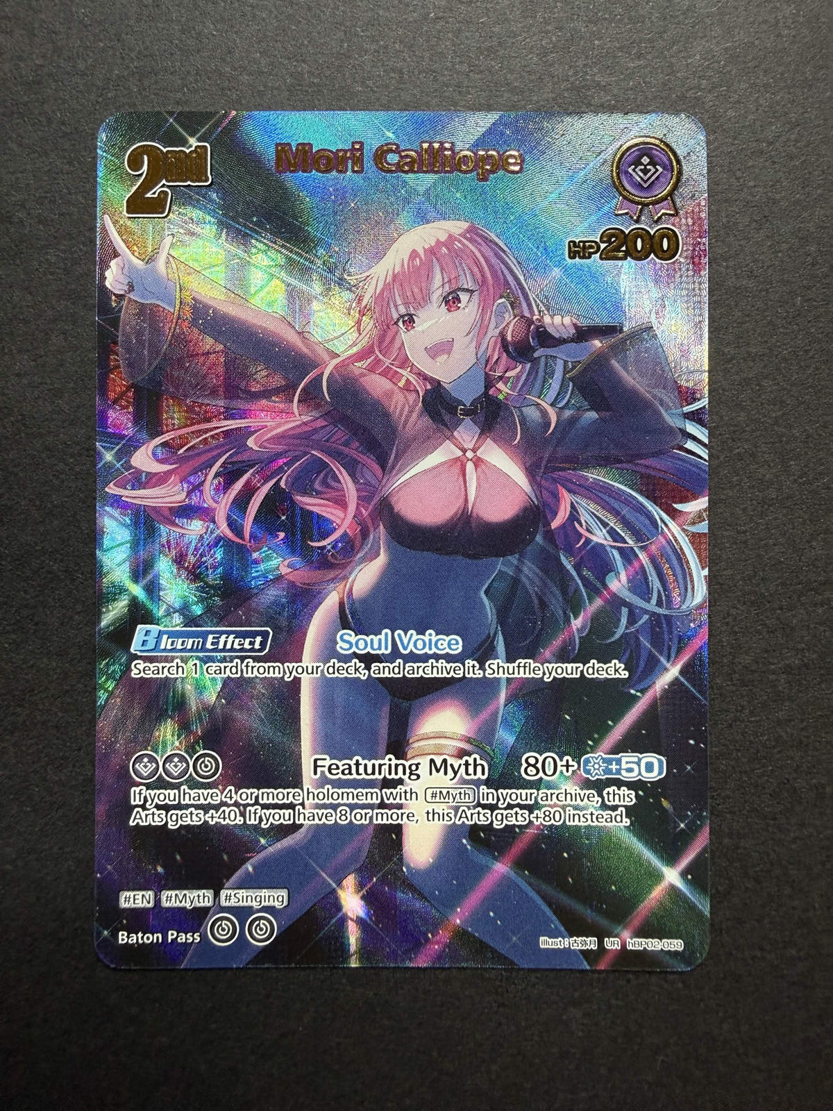 Hololive Official Card Game 2nd Mori Calliope UR hBP02-059 NM