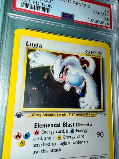 POKEMON 2000 NEO GENESIS 1ST EDITION #9 LUGIA HOLO 1ST EDITION PSA 8.5