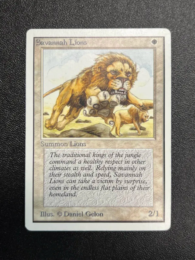 Magic The Gathering Savannah Lions Unlimited MP
