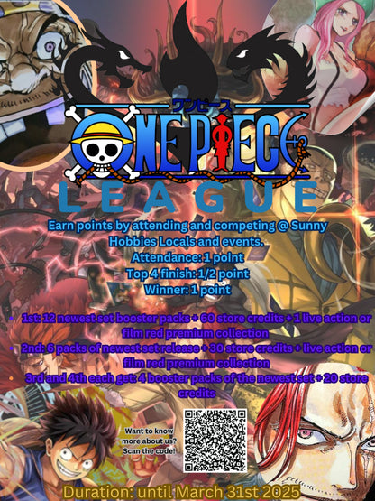 ONE PIECE Weekly Monday Tournament Jan 20, 2025 @6:30pm