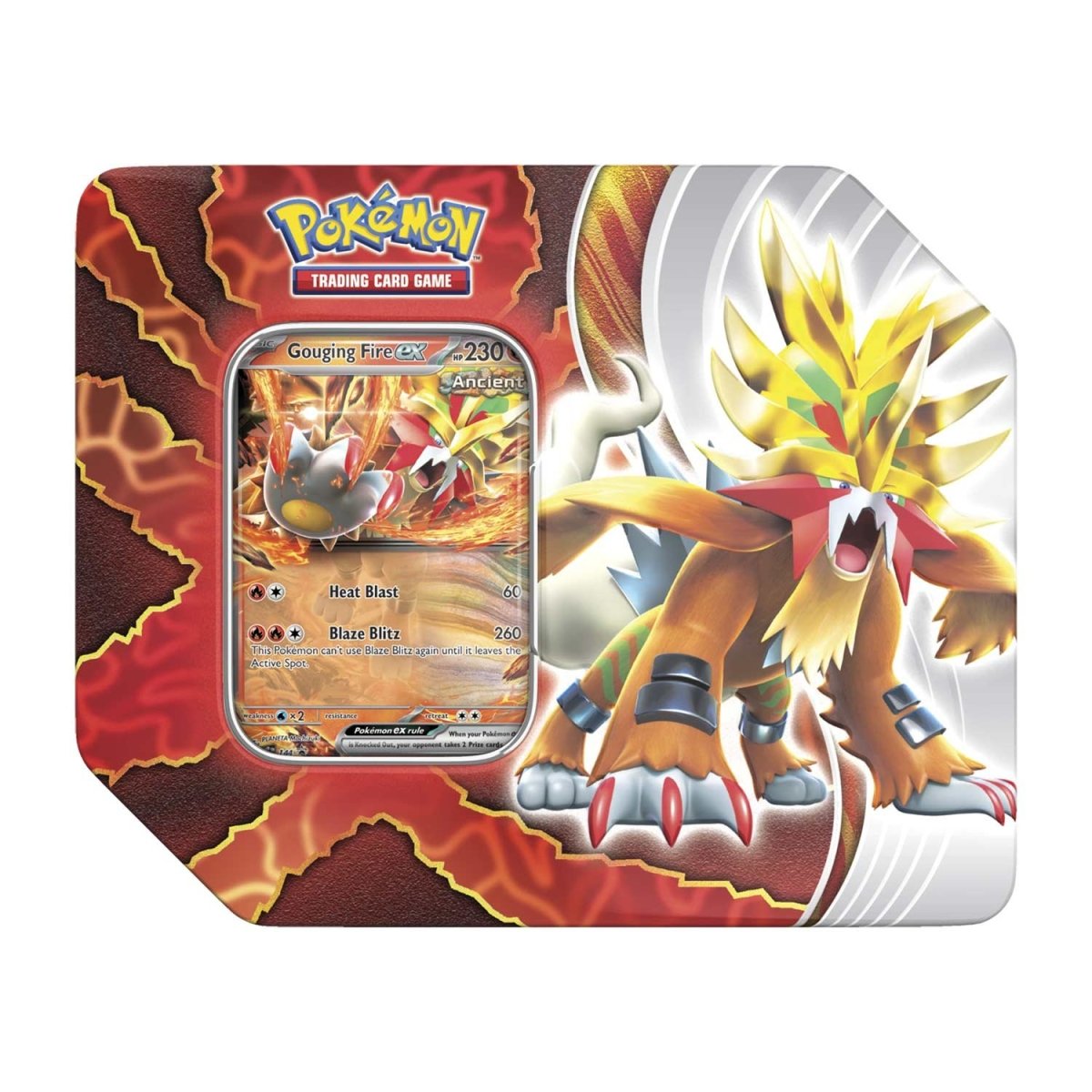 POKEMON Paradox Destinies Tin Gouging Fire EX