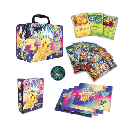 Pokemon Collector Chest Tin Fall 2024 (Surging Sparks Pikachu Cover)