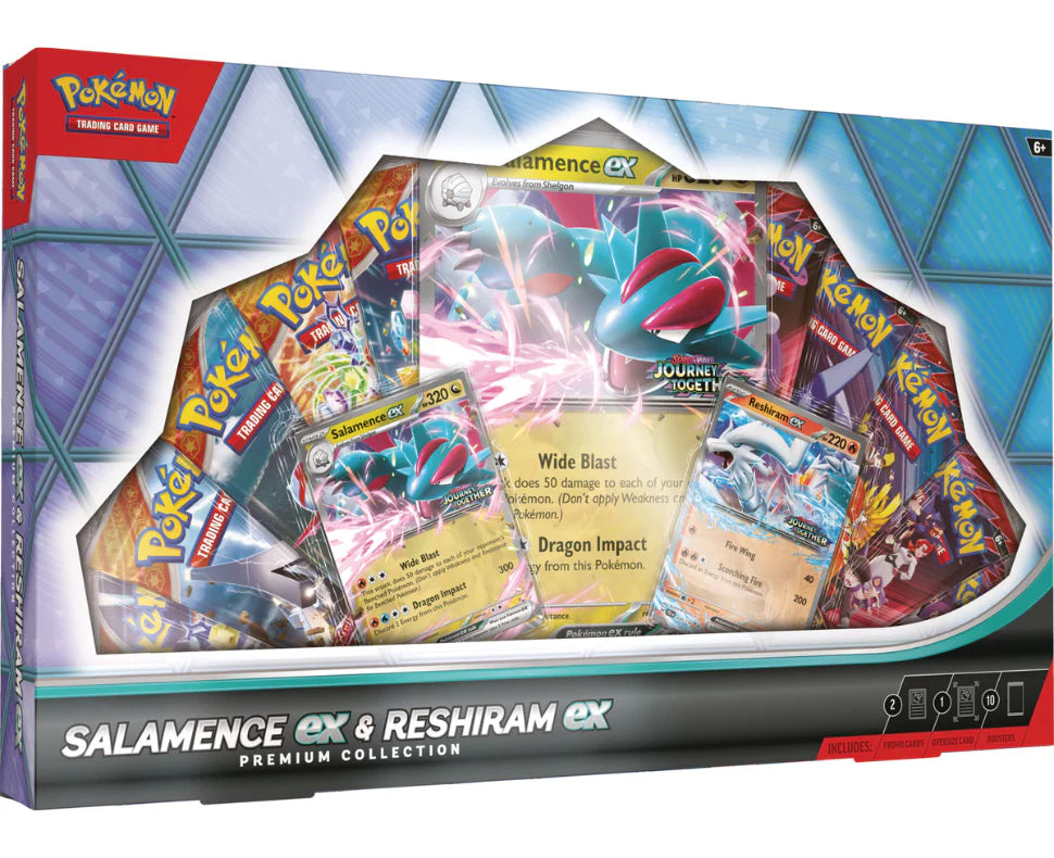 POKEMON Salamence EX & Reshiram EX Premium Collection Box