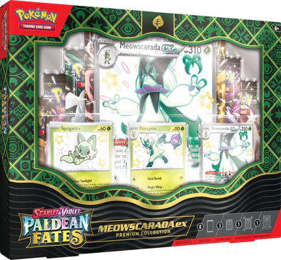 Pokemon Paldean Fates Premium Collection Box (Meowscarada / Quaquaval / Skeledirge)
