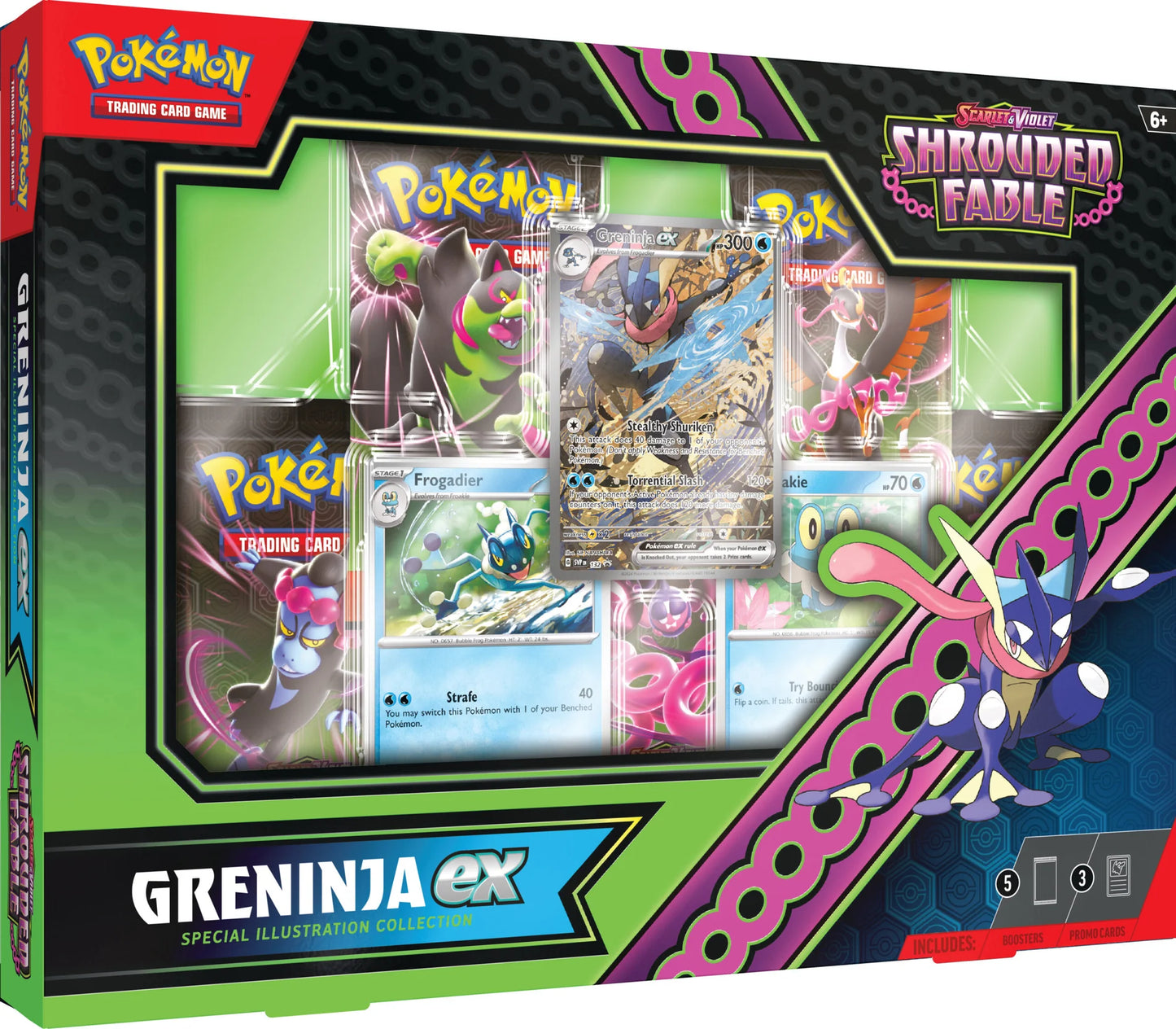 Pokemon Shrouded Fable Greninja EX Collection