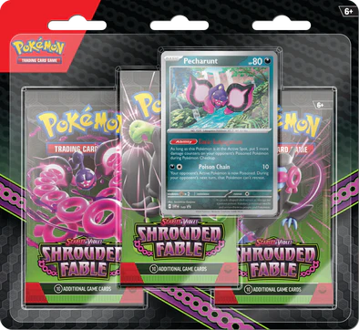 Pokemon Shrouded Fable 3 Pack Blister Pecharunt