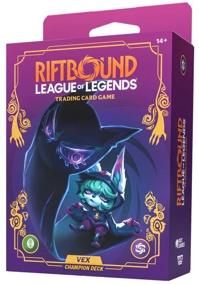 League of Legends RIFTBOUND TCG Unleashed Champion Deck Vex