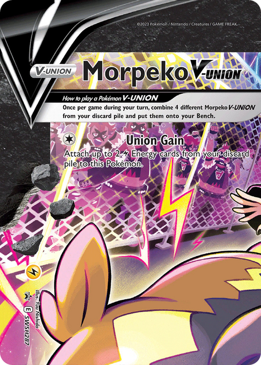 Morpeko V-UNION SWSH287/307 - SWSH Black Star Promos Holofoil