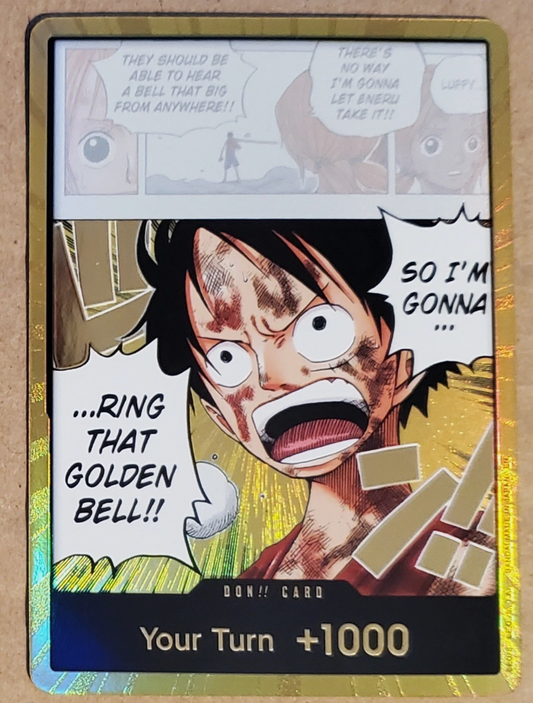 DON!! Card (Luffy) (Gold) - Adventure on Kami's Island Foil