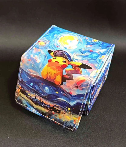 Pokemon Van Gogh Pikachu Pleather Magnetic Deck Box (unofficial)