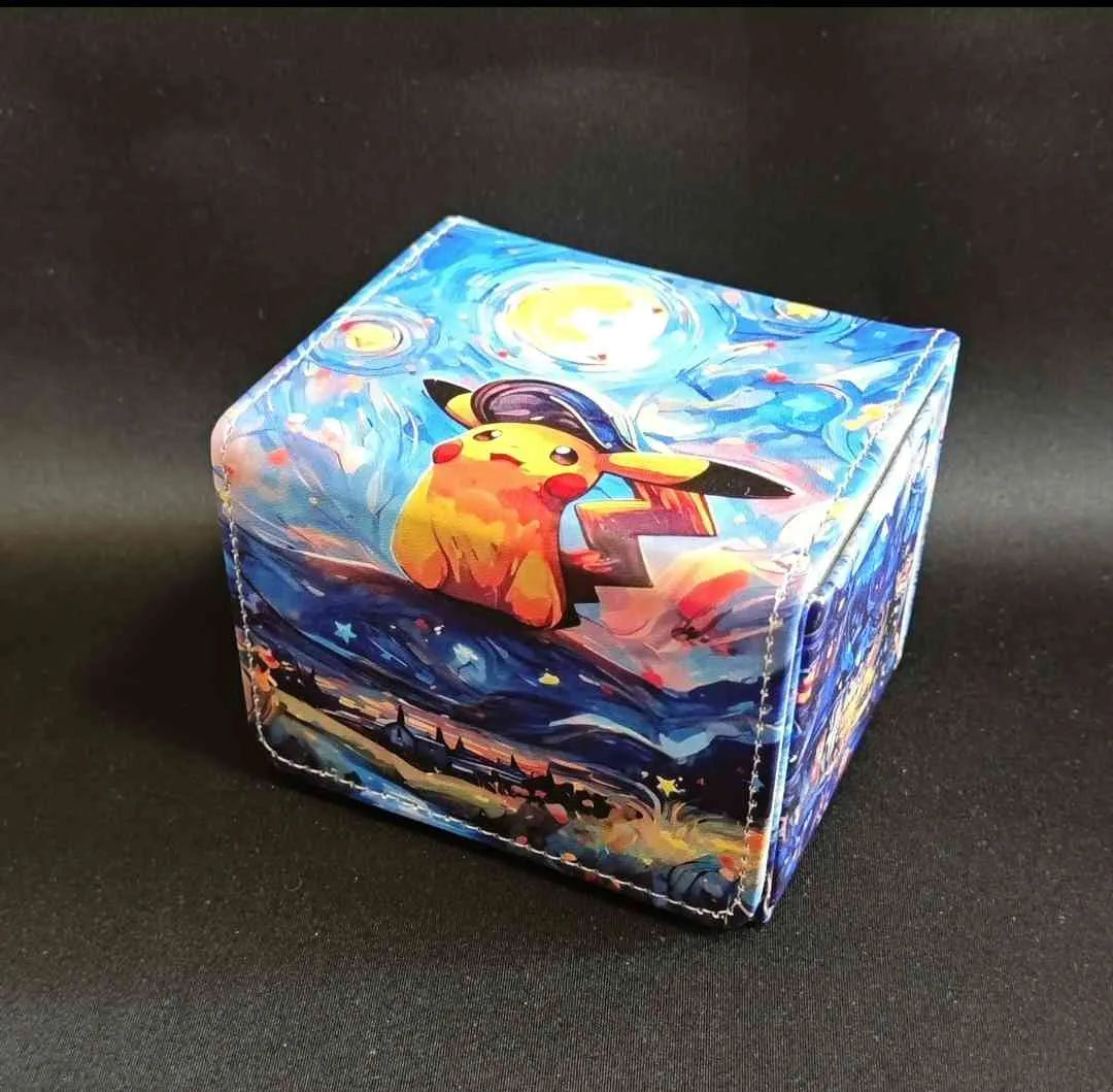Pokemon Van Gogh Pikachu Pleather Magnetic Deck Box (unofficial)