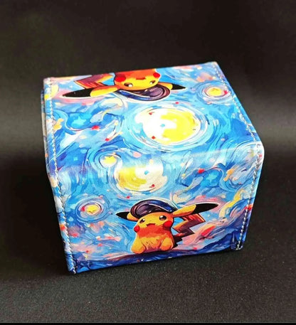 Pokemon Van Gogh Pikachu Pleather Magnetic Deck Box (unofficial)