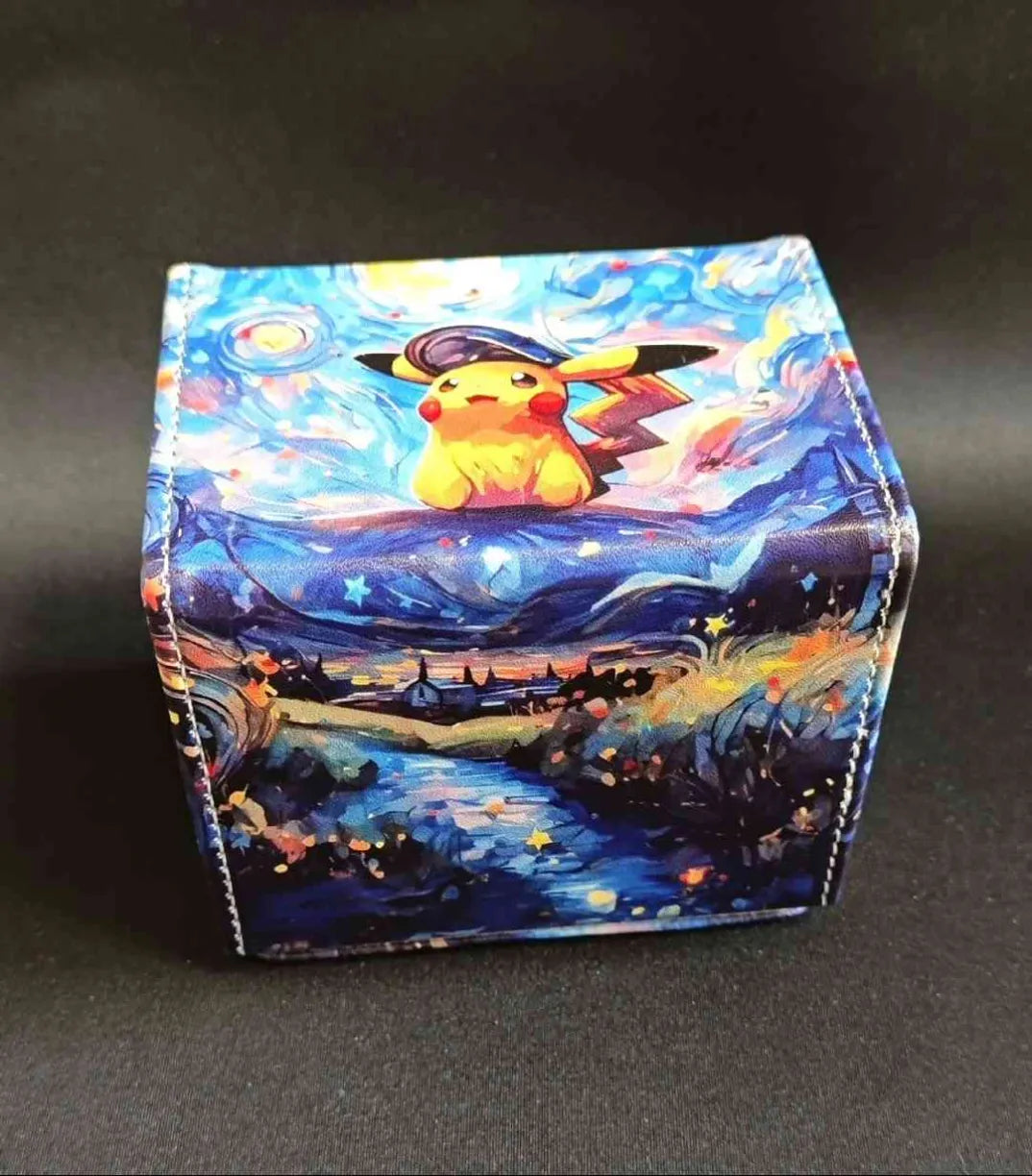 Pokemon Van Gogh Pikachu Pleather Magnetic Deck Box (unofficial)