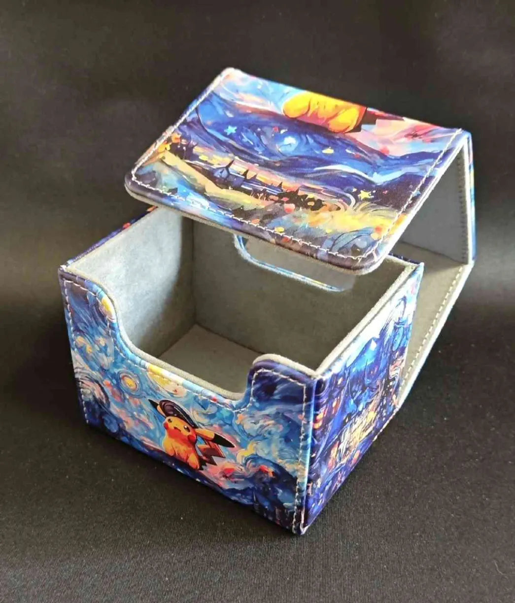 Pokemon Van Gogh Pikachu Pleather Magnetic Deck Box (unofficial)