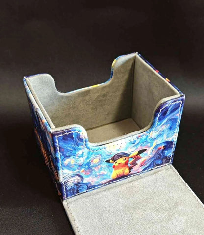Pokemon Van Gogh Pikachu Pleather Magnetic Deck Box (unofficial)