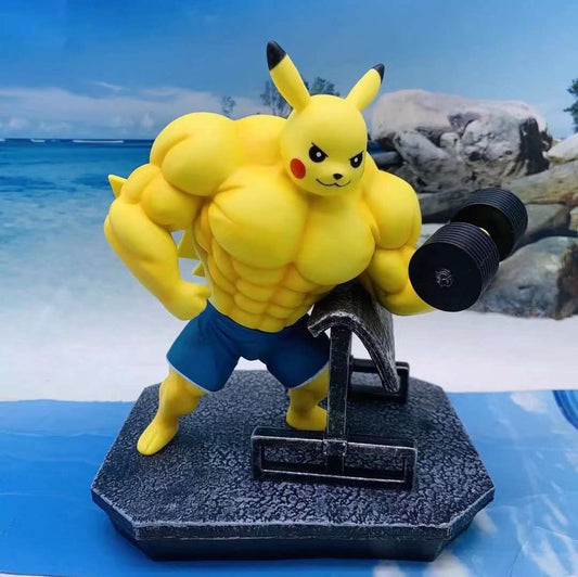 Pokemon Gym Bros Pikachu Figure (Unofficial, ~20cm) (w)