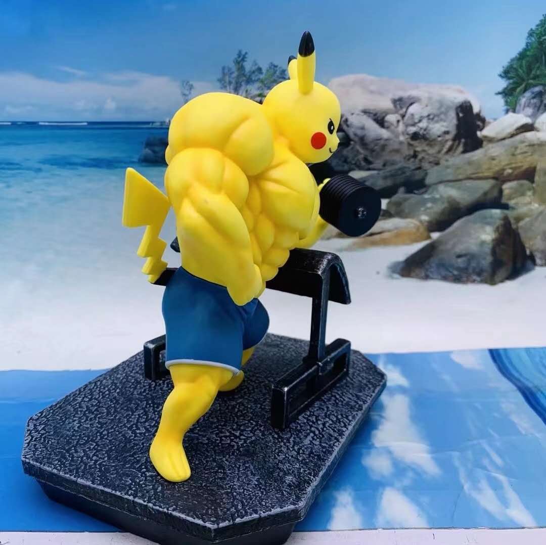 Pokemon Gym Bros Pikachu Figure (Unofficial, ~20cm) (w)