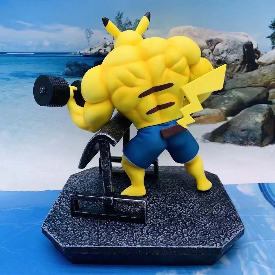 Pokemon Gym Bros Pikachu Figure (Unofficial, ~20cm) (w)