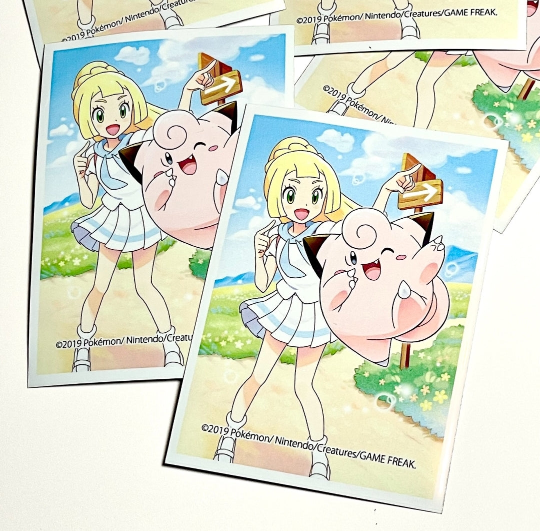 Pokemon Lillie w/ Clefairy Art Sleeves Standard Size 60 ct (unofficial)