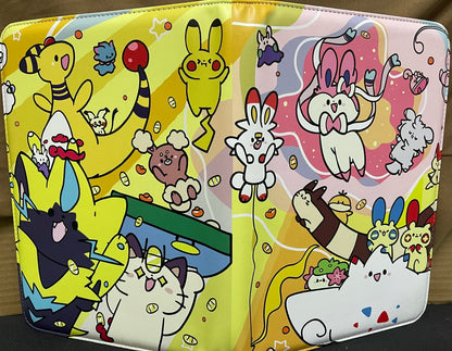 Pokemon Make it Rain Meowth and Friends Unofficial 9 Pocket Zippered Binder 360 Slot