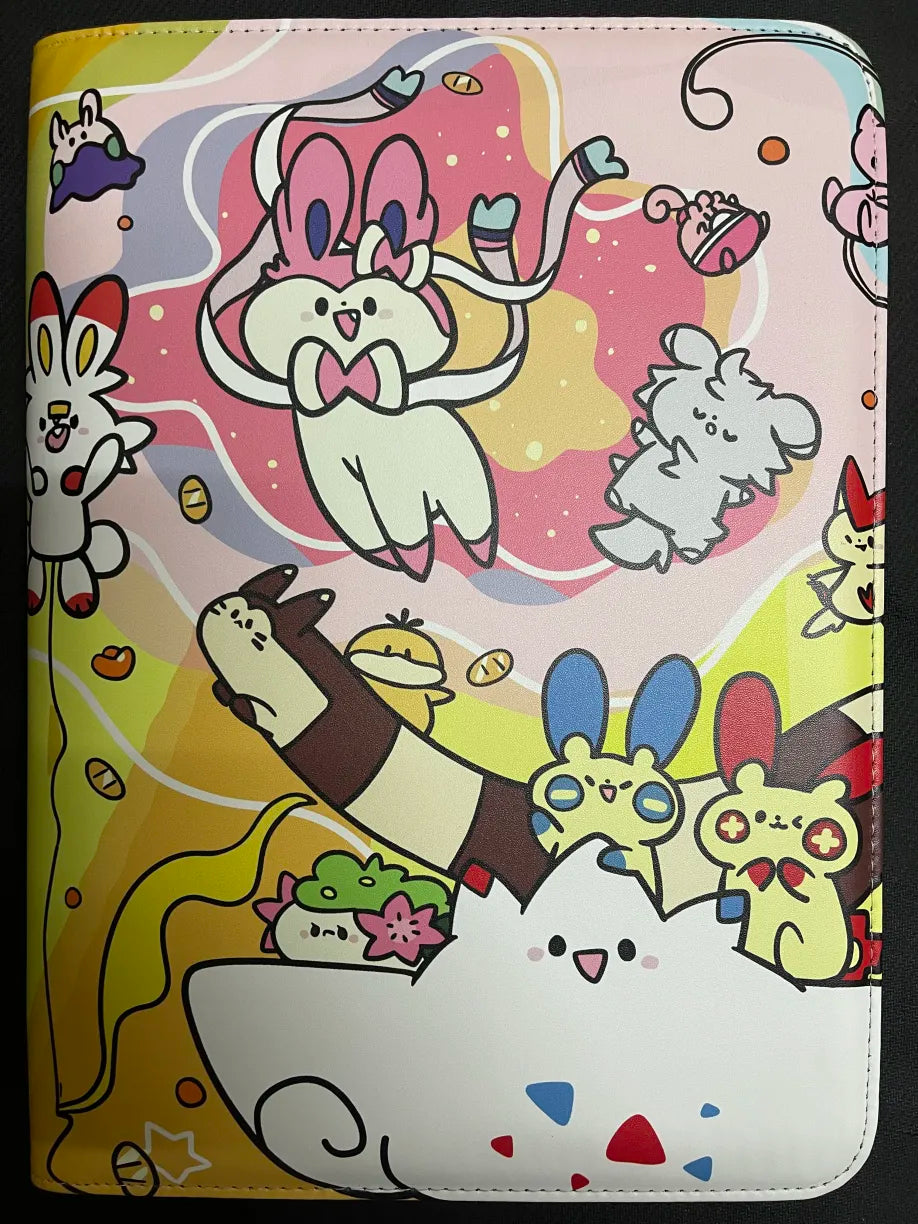 Pokemon Make it Rain Meowth and Friends Unofficial 9 Pocket Zippered Binder 360 Slot