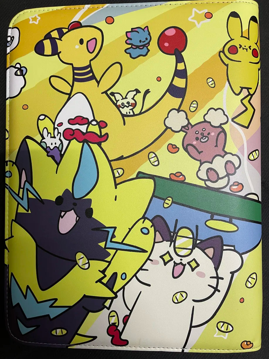 Pokemon Make it Rain Meowth and Friends Unofficial 9 Pocket Zippered Binder 360 Slot