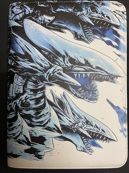 Yugioh Blue Eyes Ultimate Dragon Unofficial 9 Pocket Zippered Binder 360 Slot